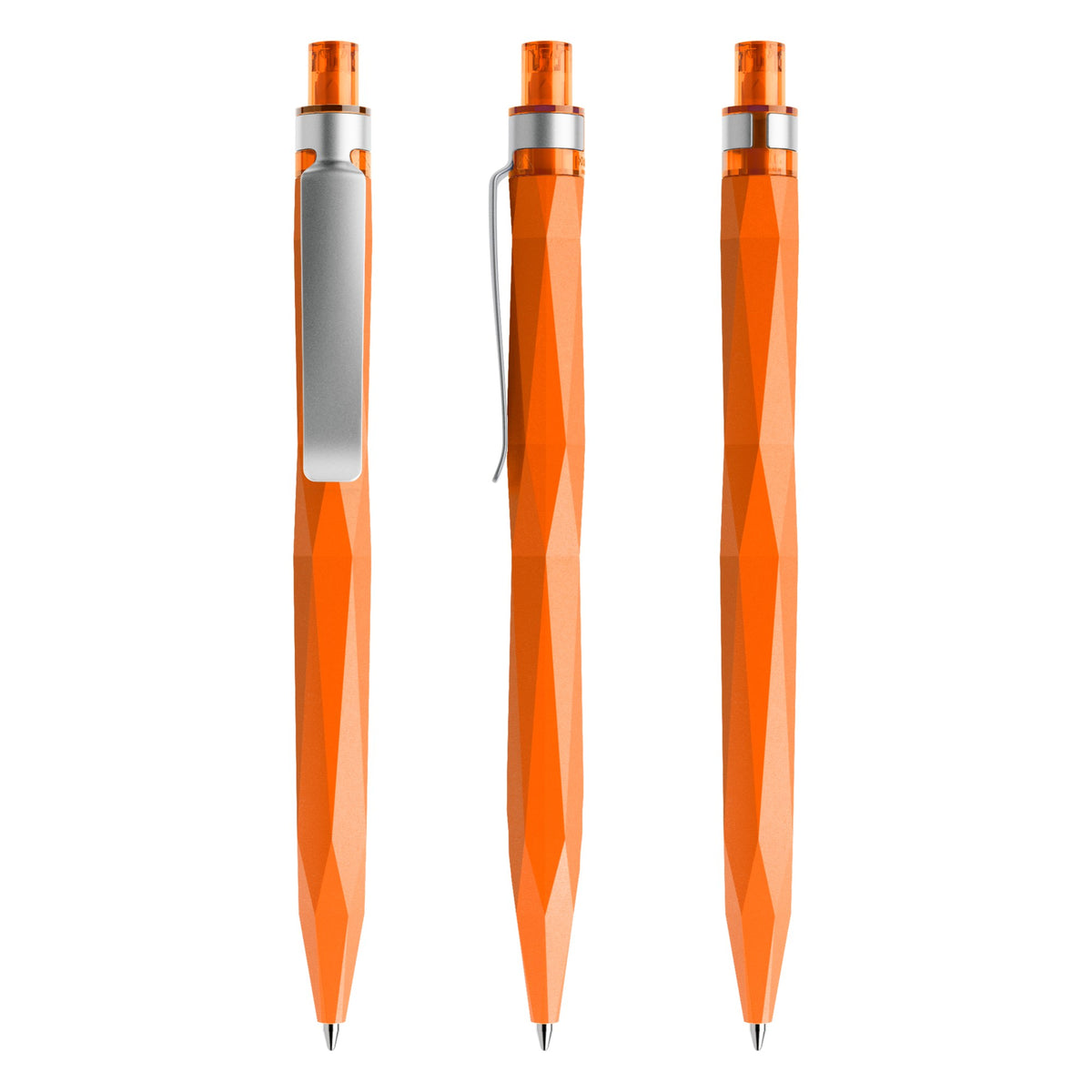 prodir QS20 Druckkugelschreiber matt mit Metallclip – Orange M10-S70