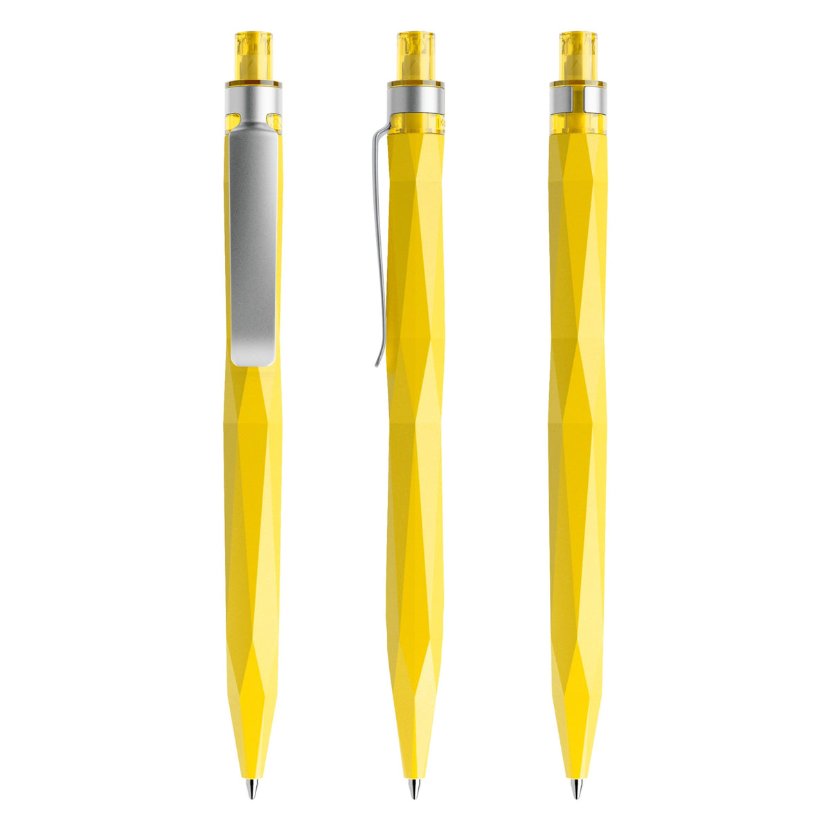 prodir QS20 Druckkugelschreiber matt mit Metallclip – Zitronengelb M07-S70