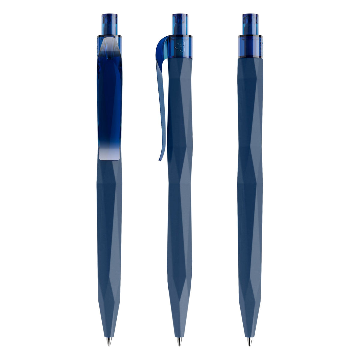prodir QS20 Soft Touch Druckkugelschreiber facettiert – Sodalithblau R62