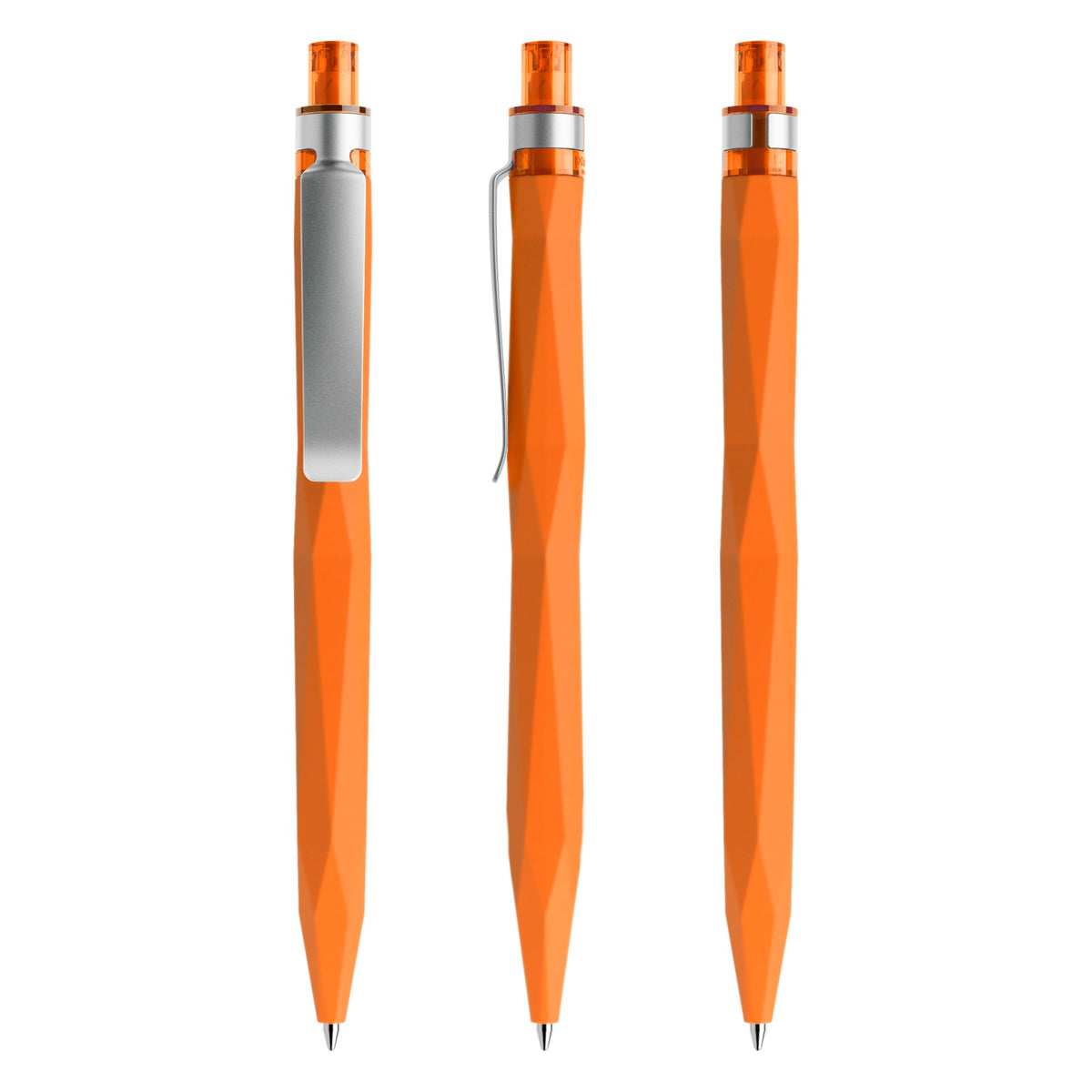 prodir QS20 Soft Touch Druckkugelschreiber mit Metallclip – Orange R10-S70