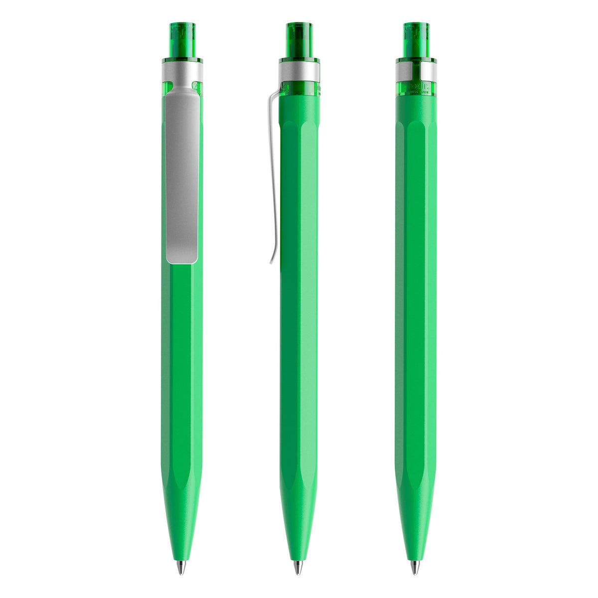 prodir QS50 Druckkugelschreiber matt mit Metallclip – Leuchtgrün M67-S70