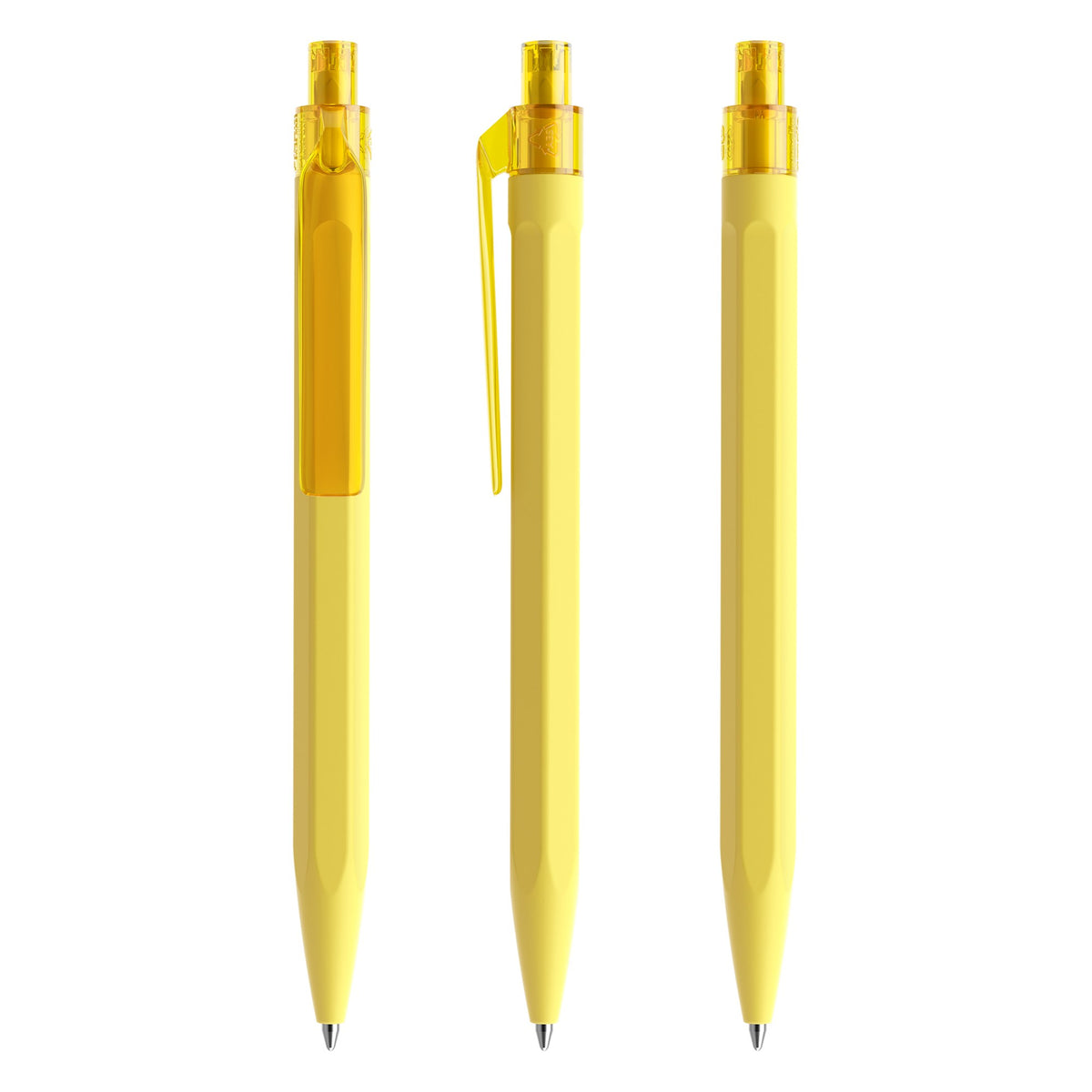 prodir QS50 Druckkugelschreiber Soft Touch – Zitronengelb R07