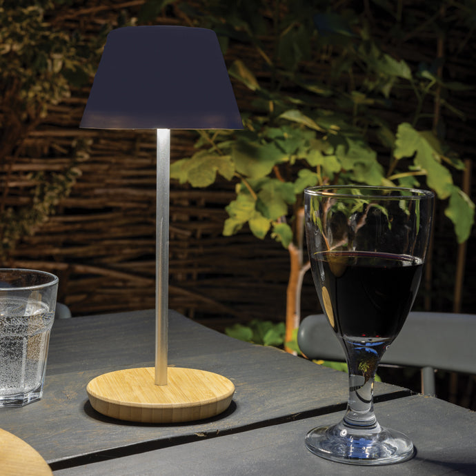 Pure Glow USB-Tischleuchte aus RCS recyceltem Kunststoff
