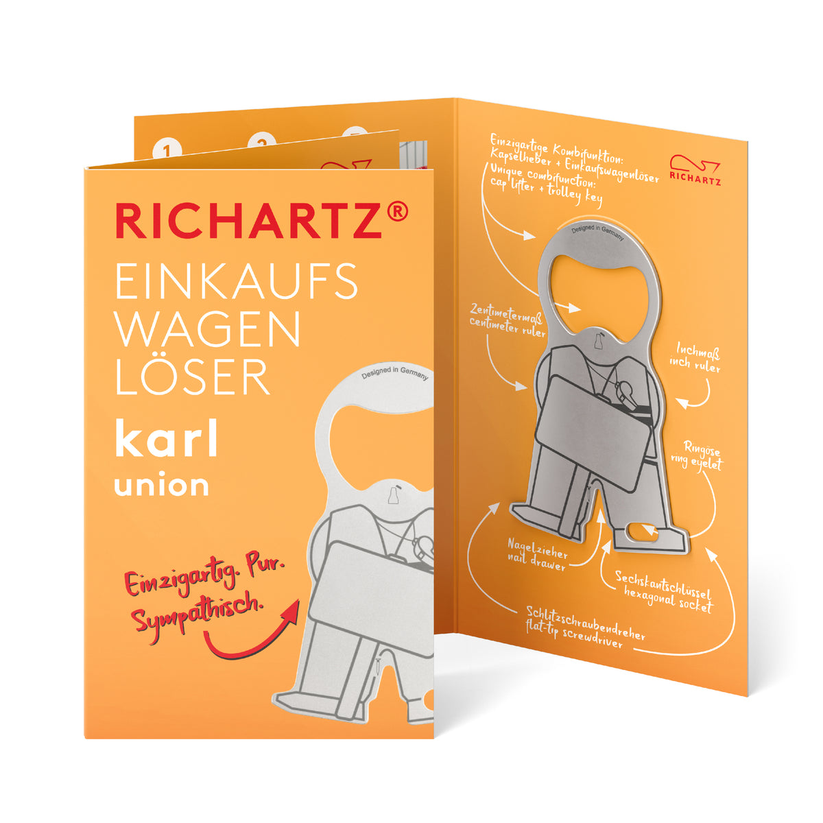 RICHARTZ Einkaufswagenlöser karl union Gewerkschaft – Verpackung