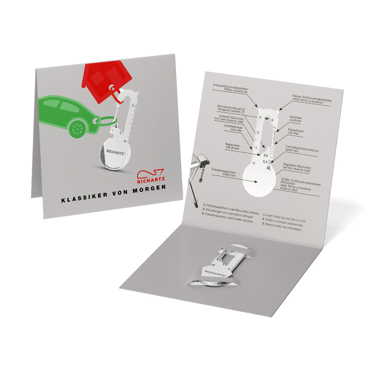 RICHARTZ KEY ORGANIZER modern 1 Schlüsselanhänger – Verpackung