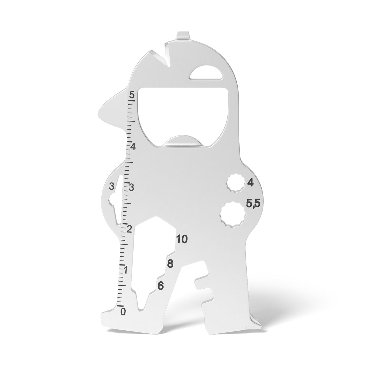 RICHARTZ KEY TOOL bob Multitool Figur mit Bauhelm – Vorderseite