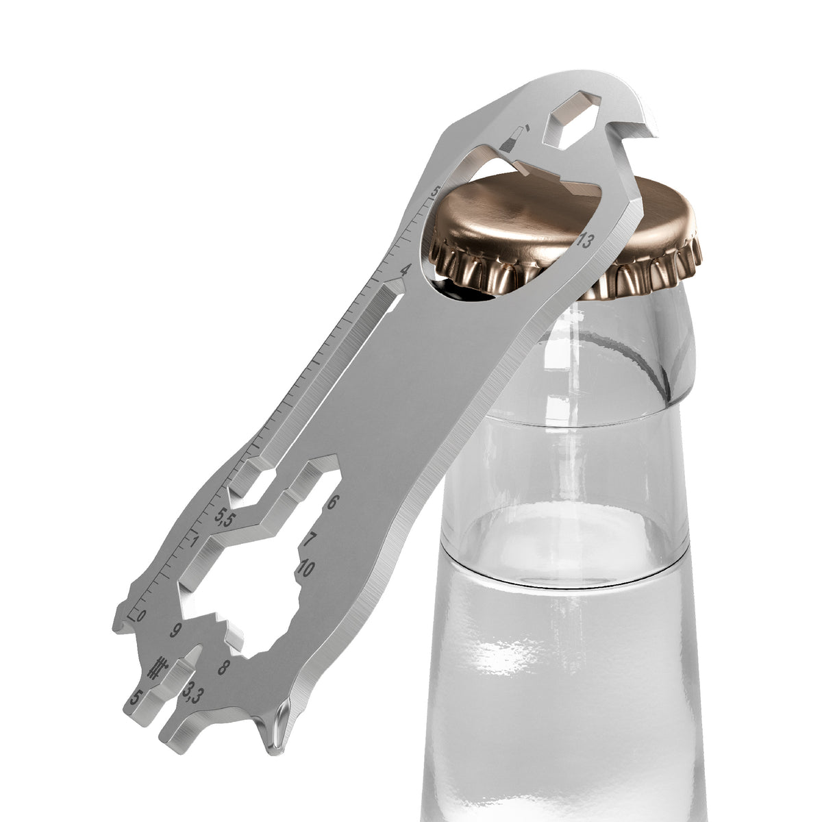 RICHARTZ KEY TOOL work Multitool für Heimwerker und Handwerk – Flaschenöffner