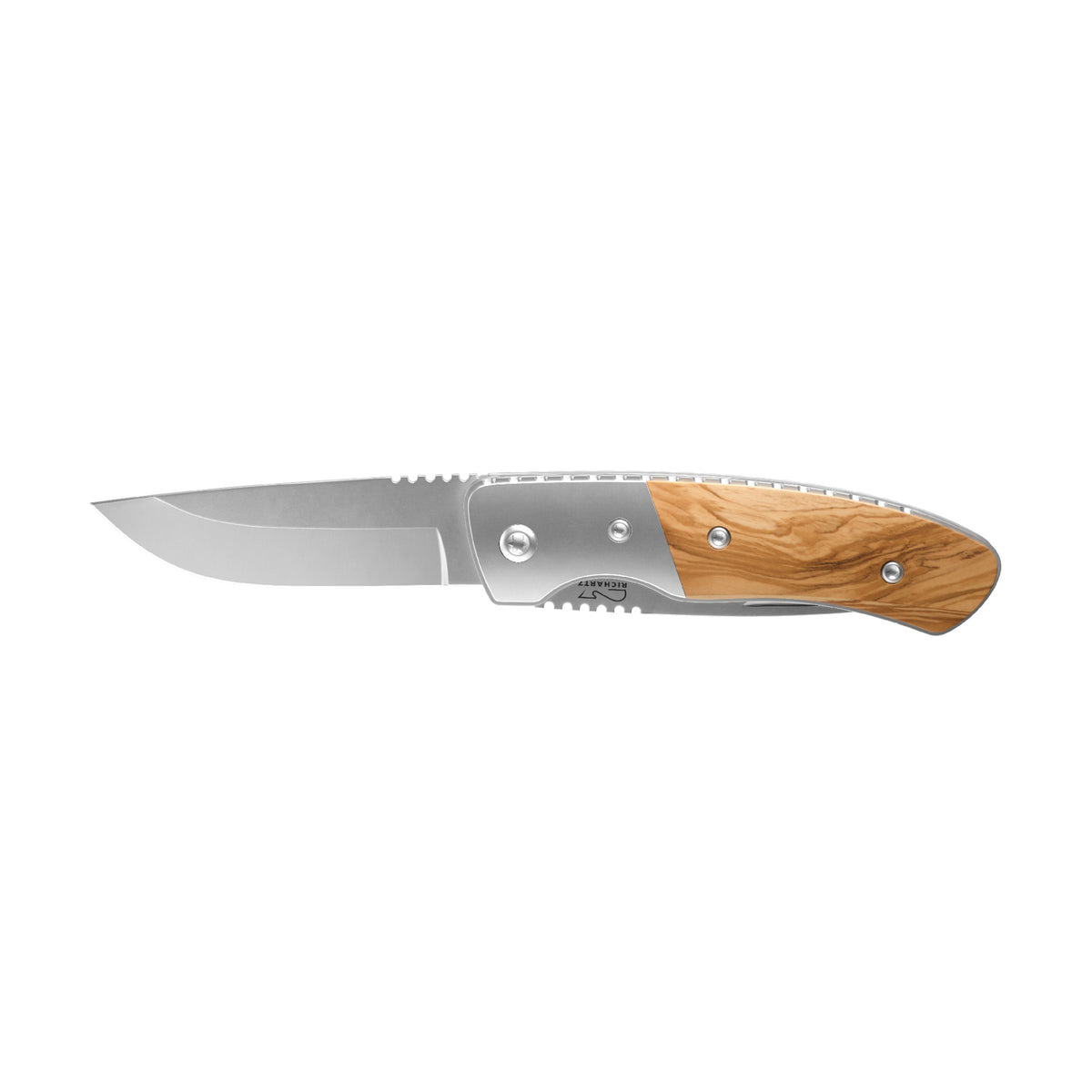 RICHARTZ LEO picknick olive Taschenmesser mit Gabel – Rückseite