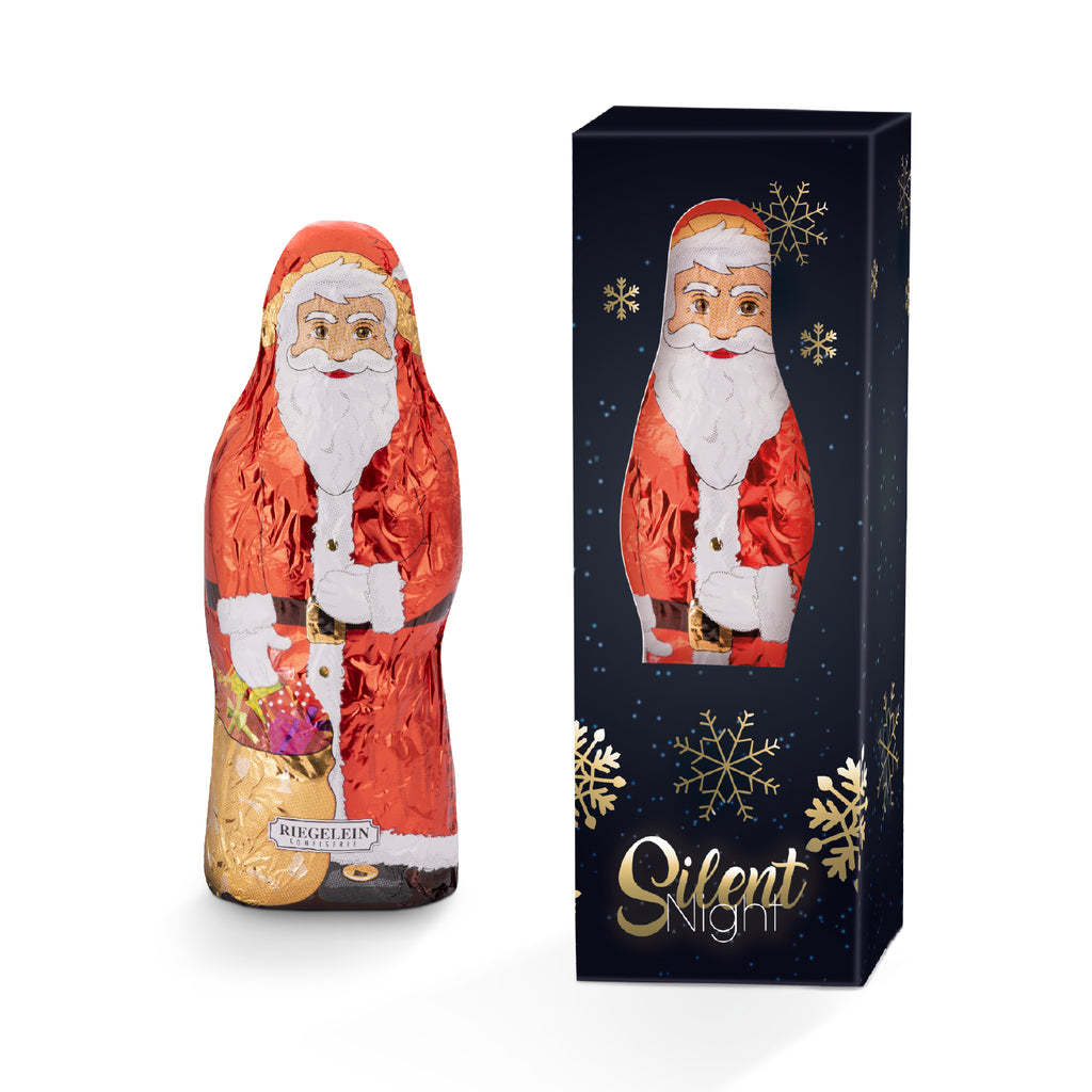 Riegelein Schokoladen Weihnachtsmann bedrucken in deinem Design