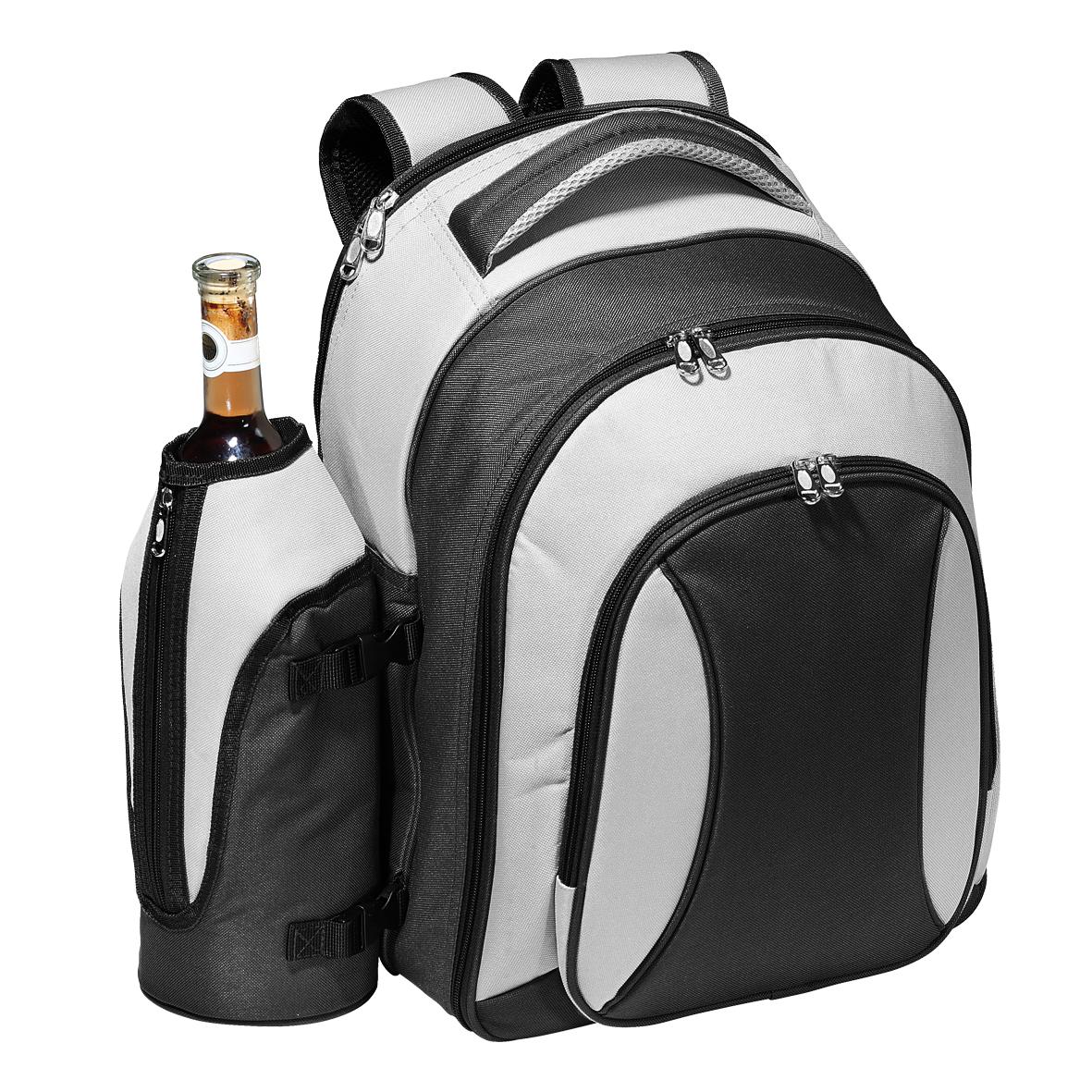 Rucksack „Picknick Deluxe“ – Schwarz / Grau