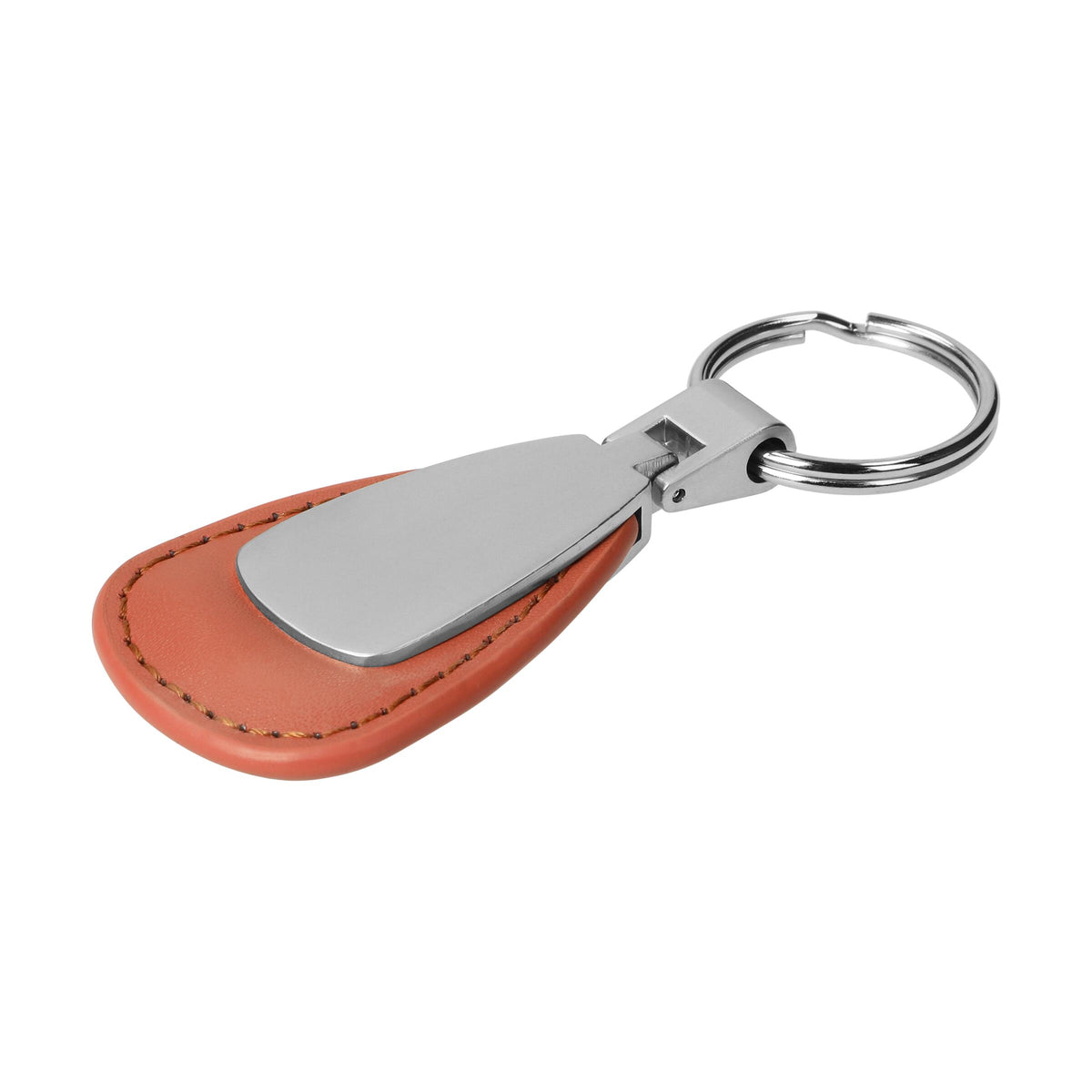 Schlüsselanhänger „Cardiff“ oval – Braun