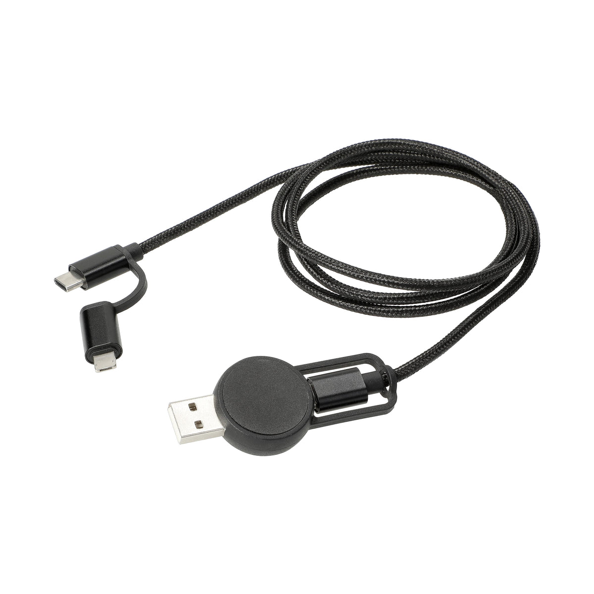 Schnell-Ladekabel „Flexi“, 5 in 1 – Schwarz