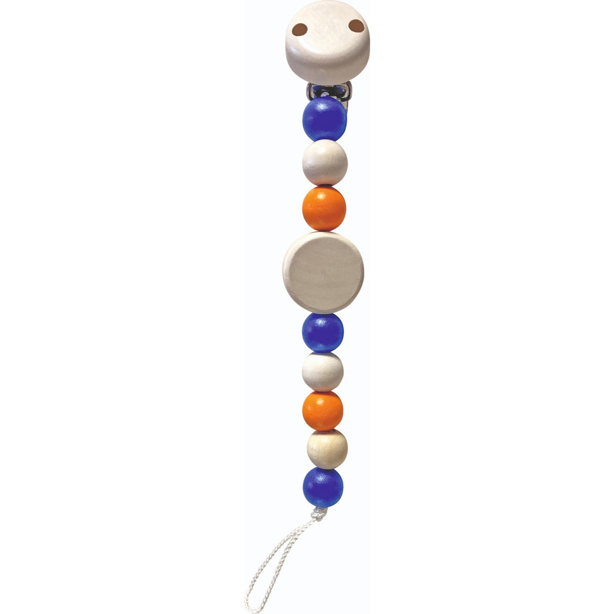 Schnullerkette mit Logo auf der Flachperle – Schnullerkette mit Flachperle