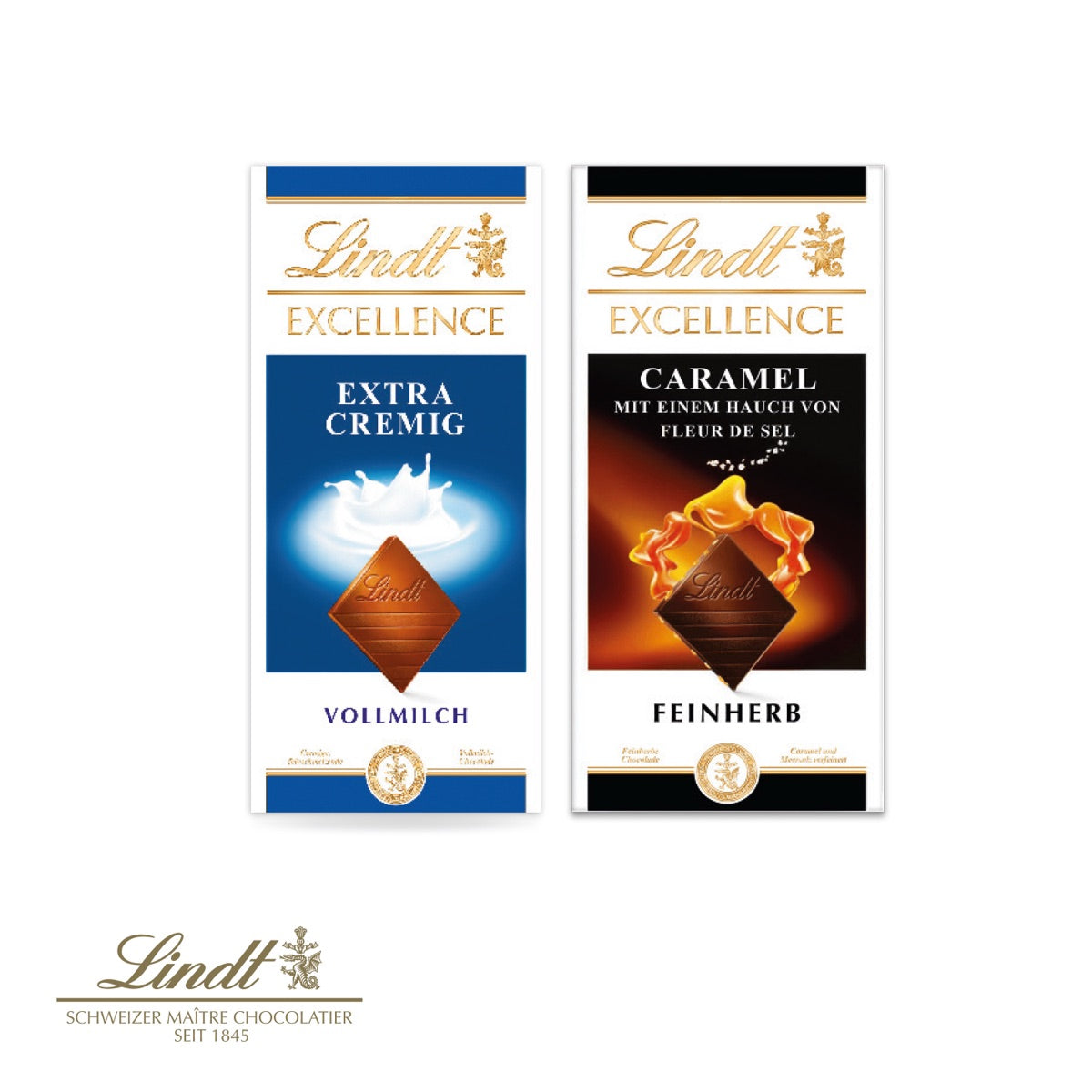 Werbeschuber mit Lindt Excellence Schokoladentafel