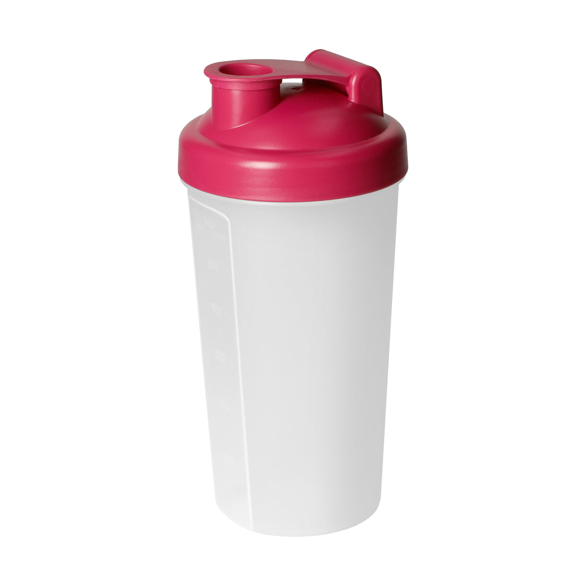 Shaker „Protein“, 0,60 l – Berry / Transparent
