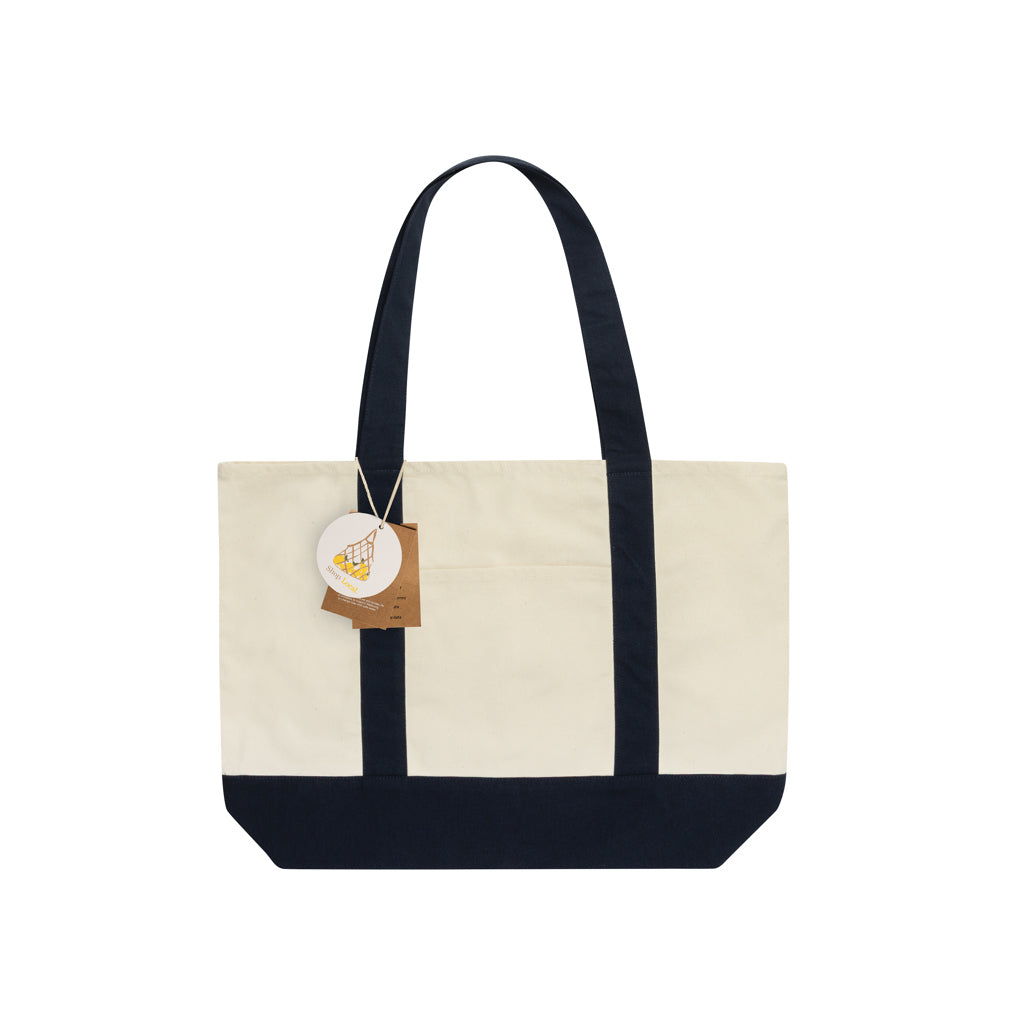 SHOP LOCAL AWARE™ Tasche aus recycelter Baumwolle, 350g/m² – navy blau