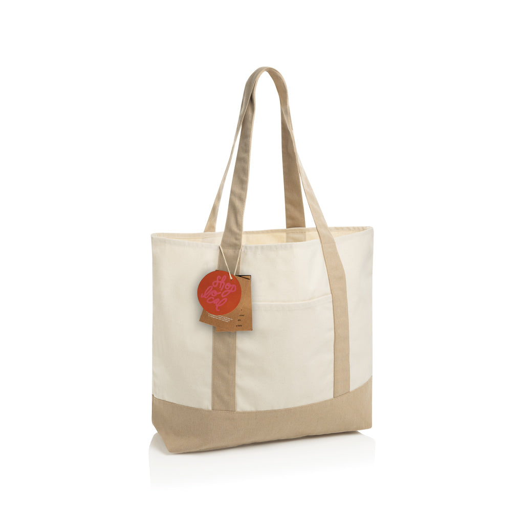 SHOP LOCAL AWARE™ Tasche aus recycelter Baumwolle, 350g/m² – off white
