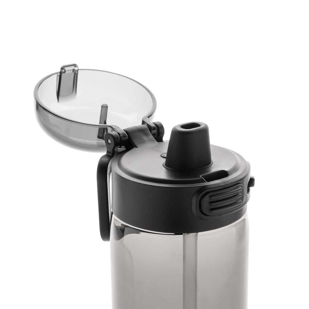 Sip'nLock RCS rPET auslaufsichere Sport-Trinkflasche 800ml – schwarz
