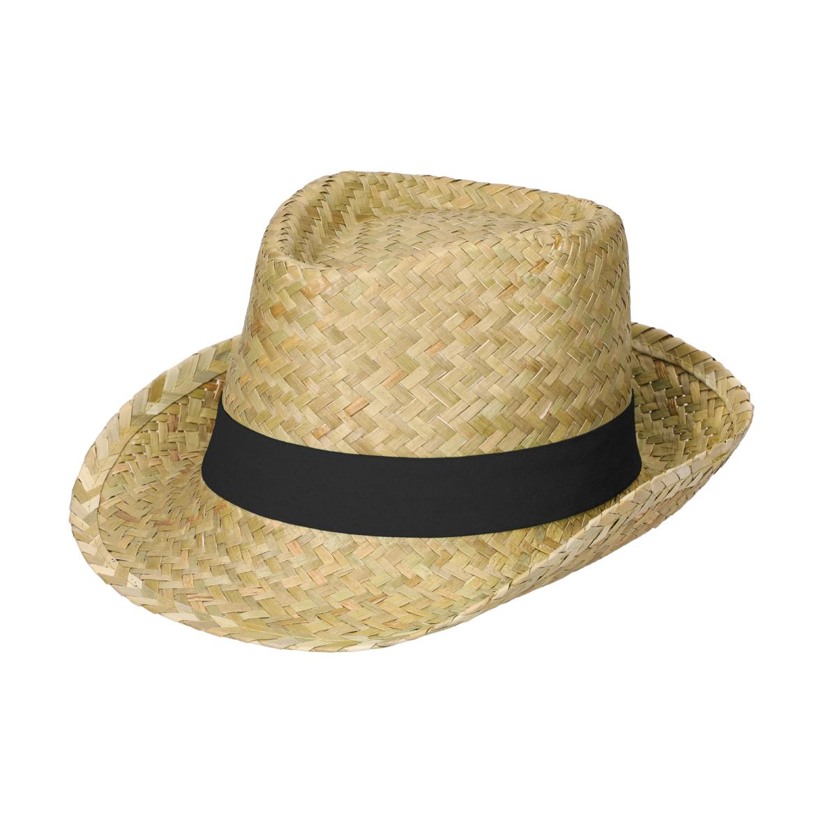 Sommerhut „Kuba“ – Natur / Schwarz