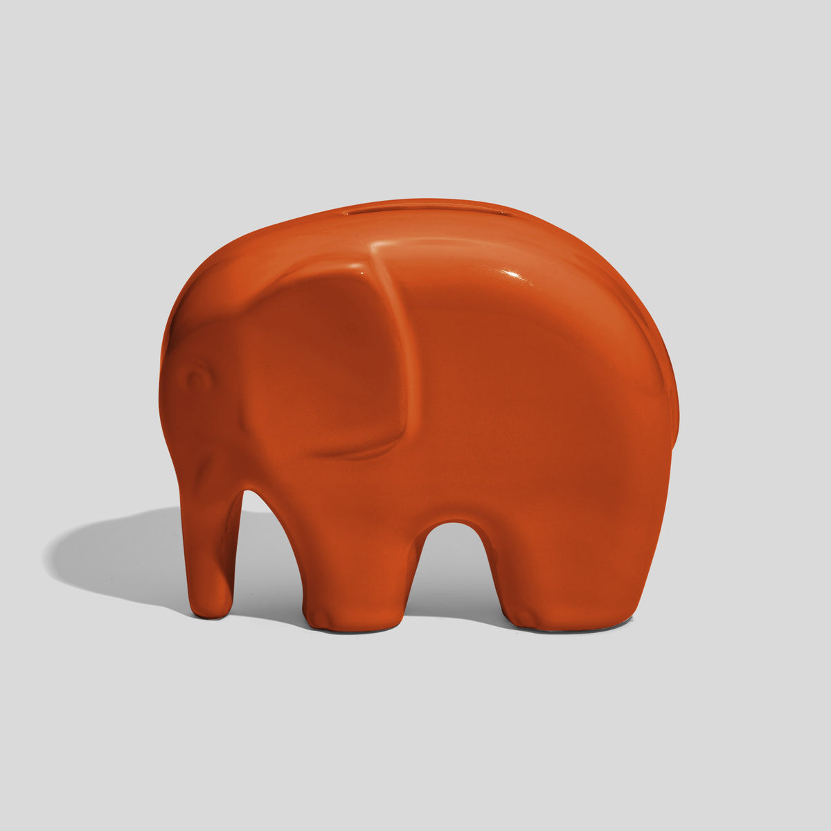 Spardose in Elefantenform 9,5 cm lang – Orange