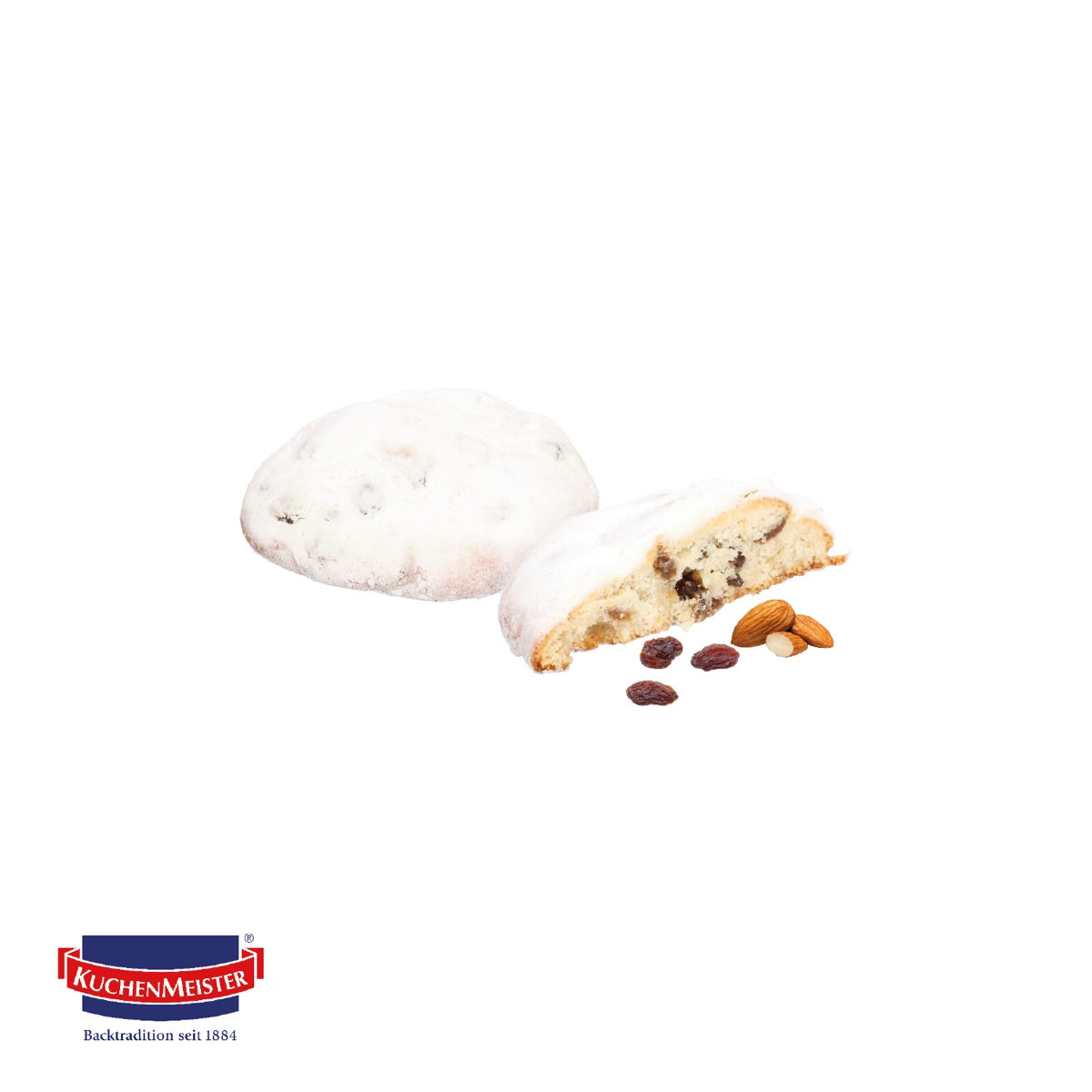 Werbebox geöffnet mit Stollencookie von Kuchenmeister