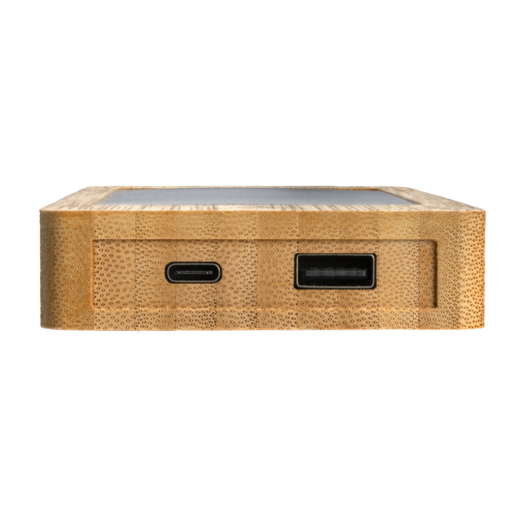 Sunwick 10.000mah Bambus Solar Powerbank