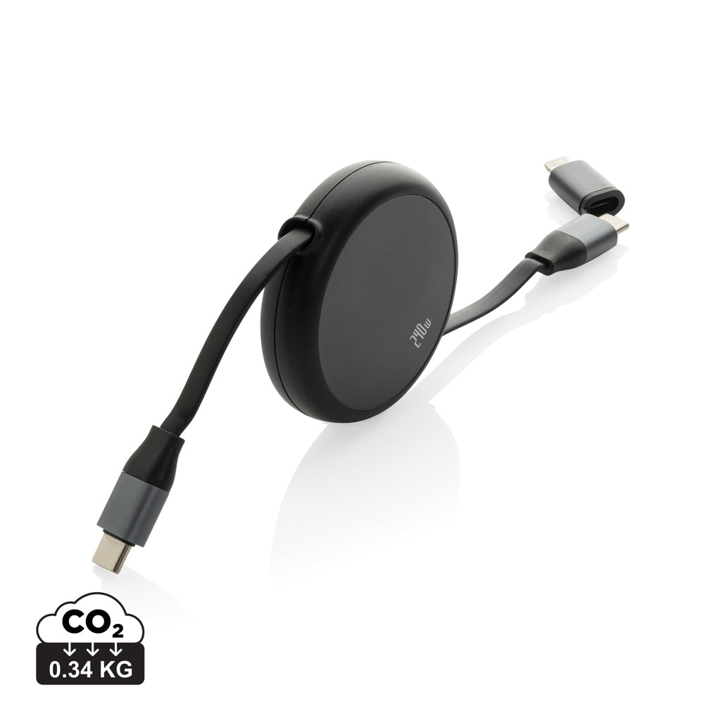 Terra ausziehbares 240W 2-in-1 Kabel aus RCS rec. Aluminium