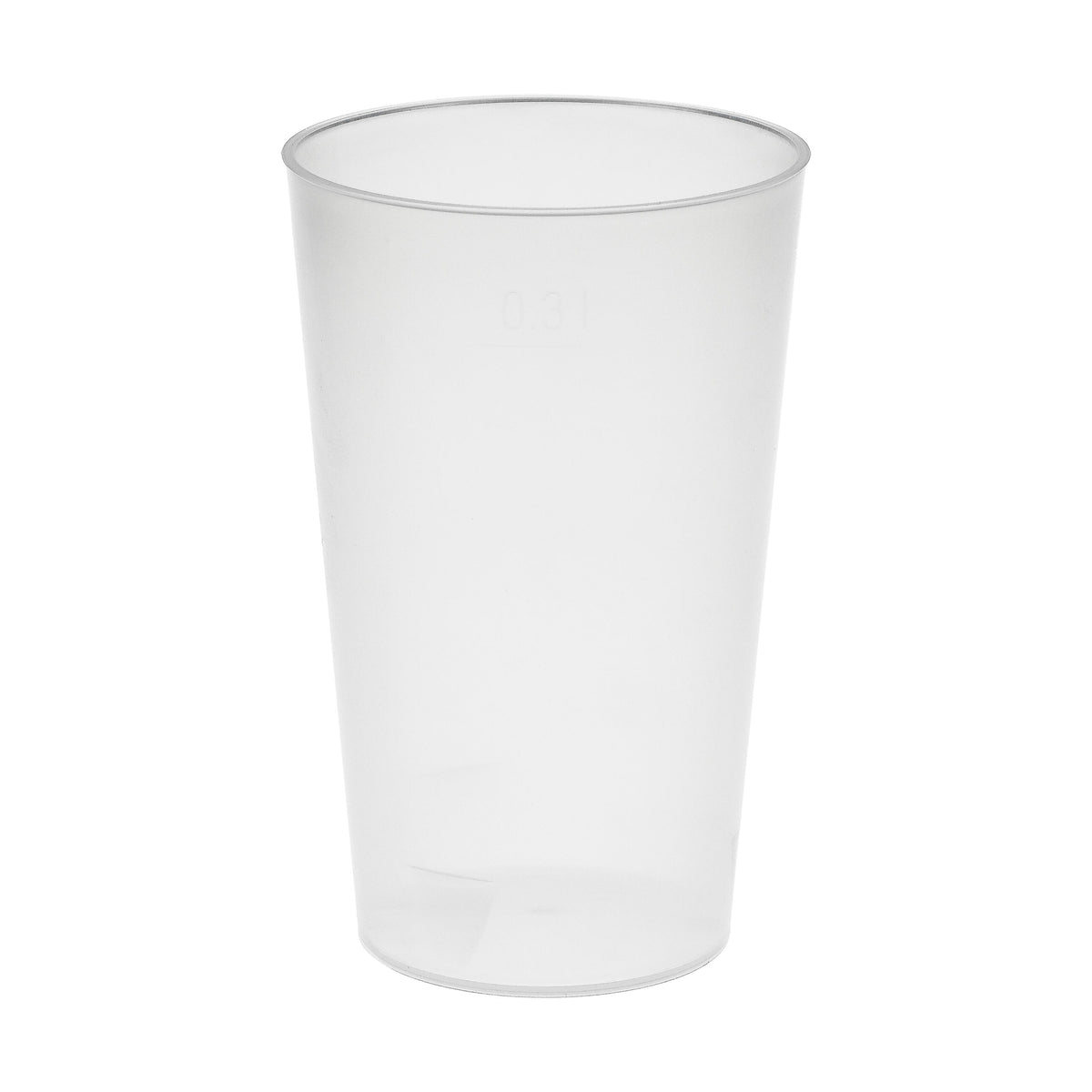 Trinkbecher „Vital“, 300 ml – Transparent milchig