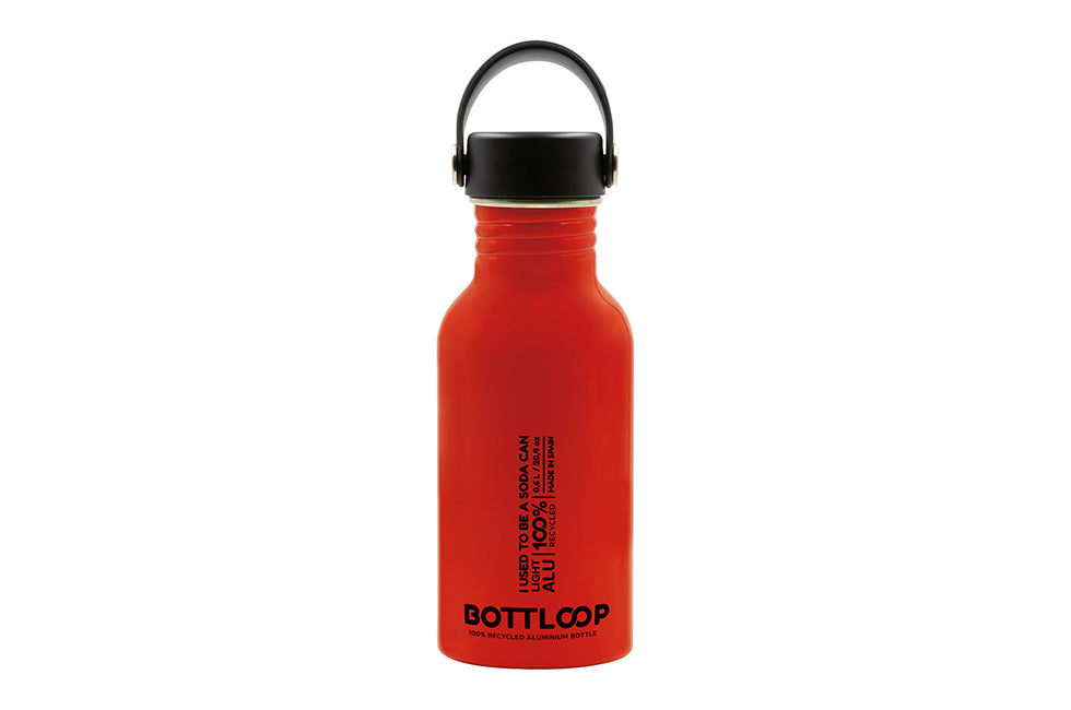 Trinkflasche aus Aluminium in Wunschfarbe mit Siebdruck – 0,6 l