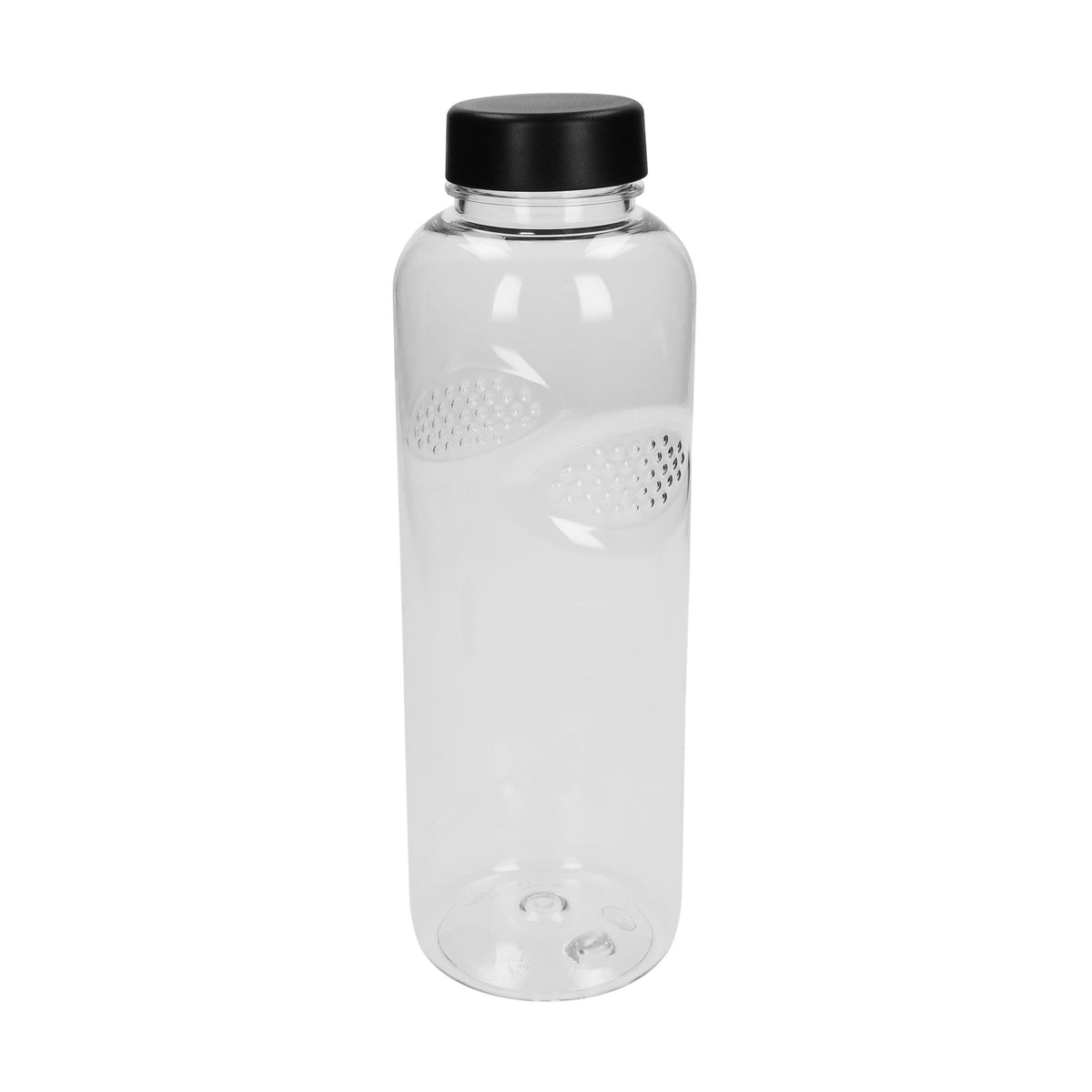 Trinkflasche Carve „Refresh“, 1,0 l – Transparent / Schwarz