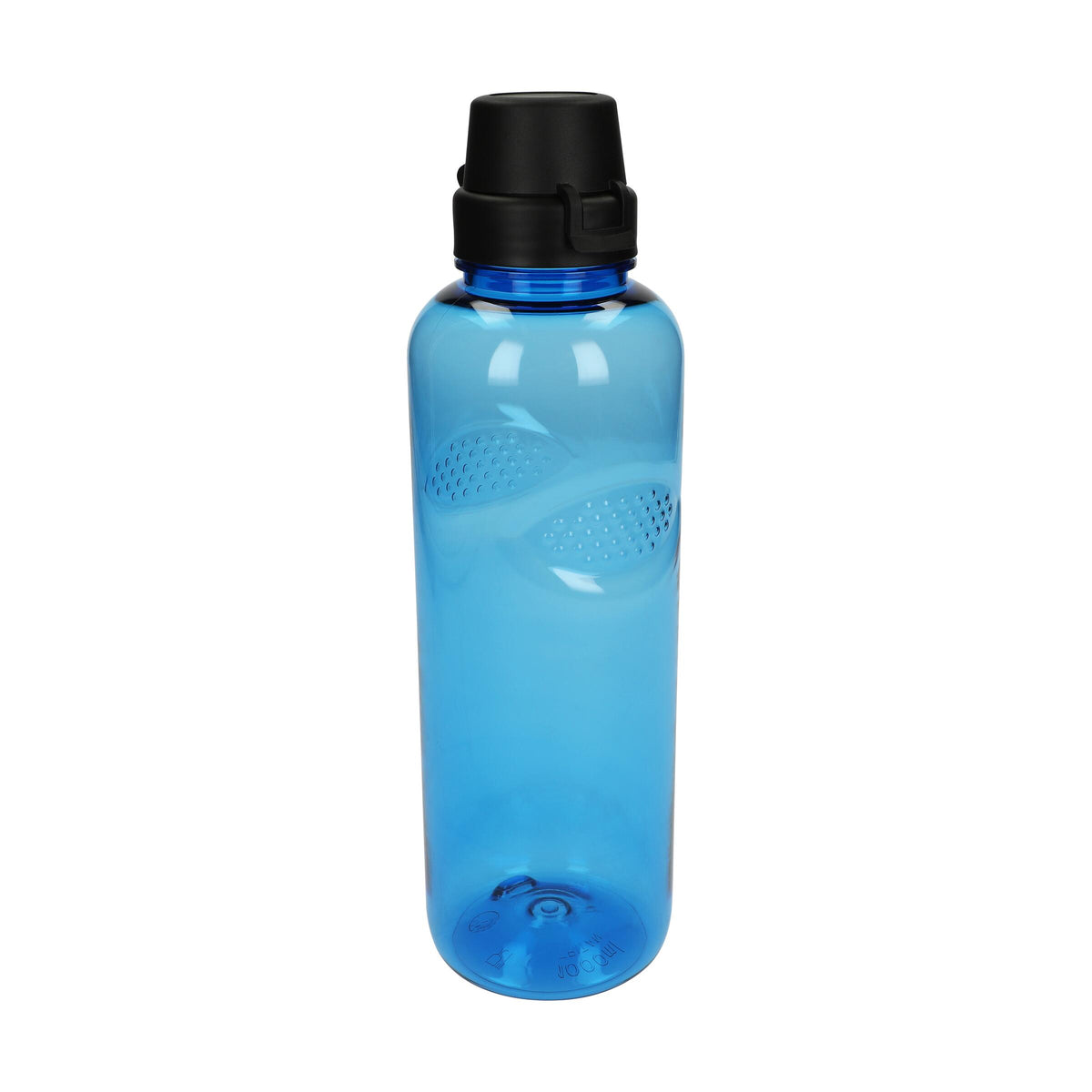 Trinkflasche Carve „School“, 1,0 l – Transparent blau / Schwarz