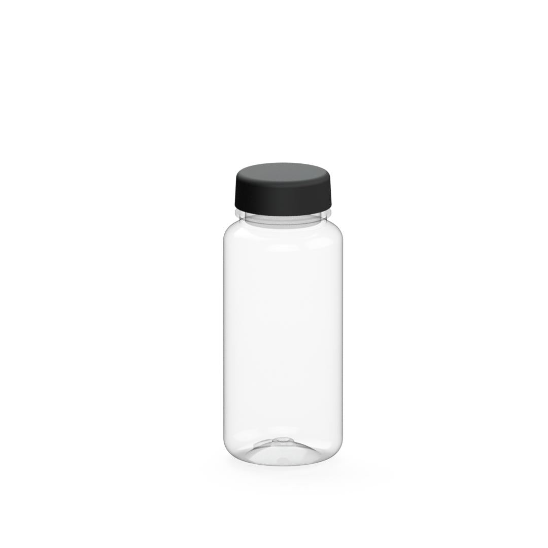 Trinkflasche „Refresh“, 400 ml – Transparent / Schwarz