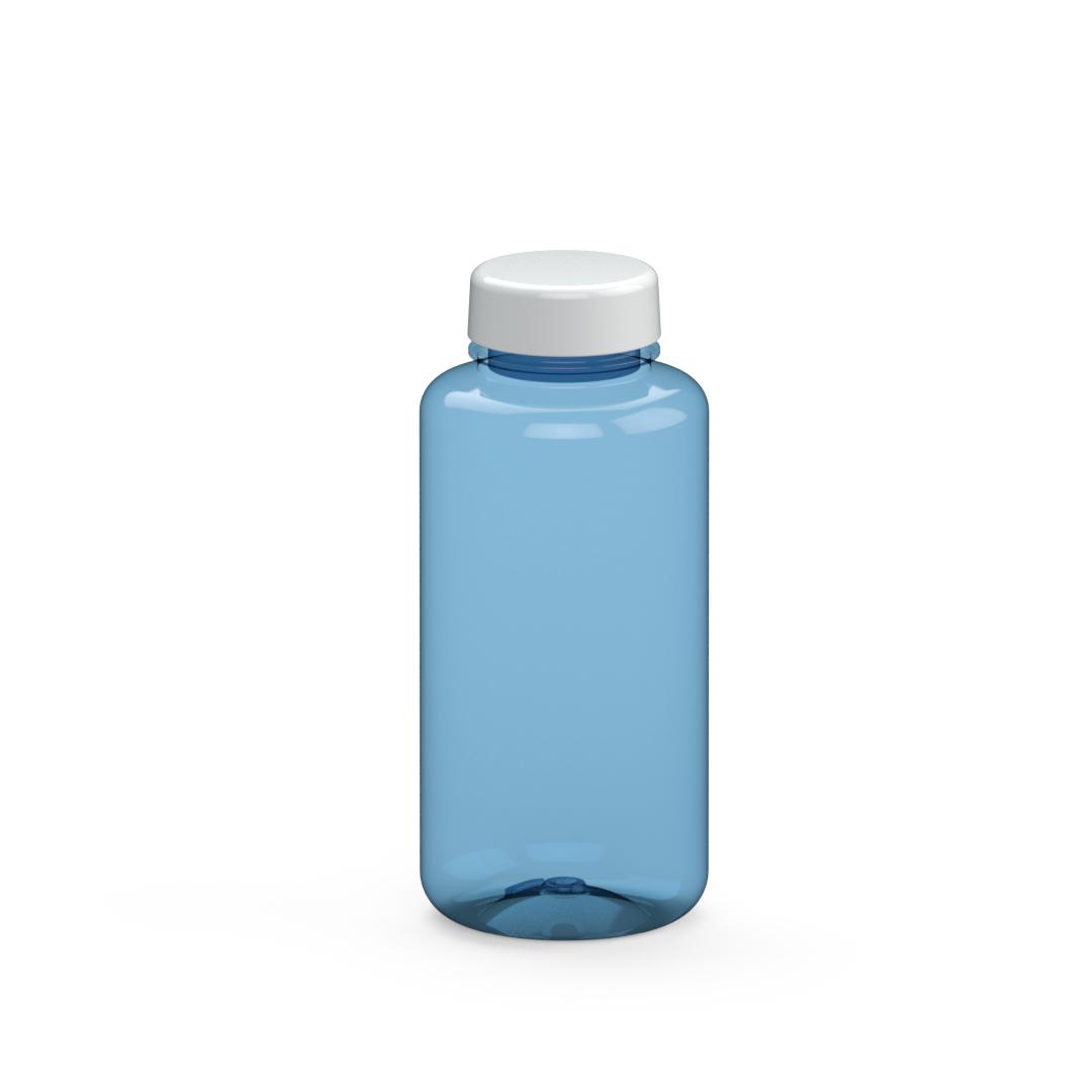 Trinkflasche „Refresh“, 700 ml – Transluzent blau / Weiß