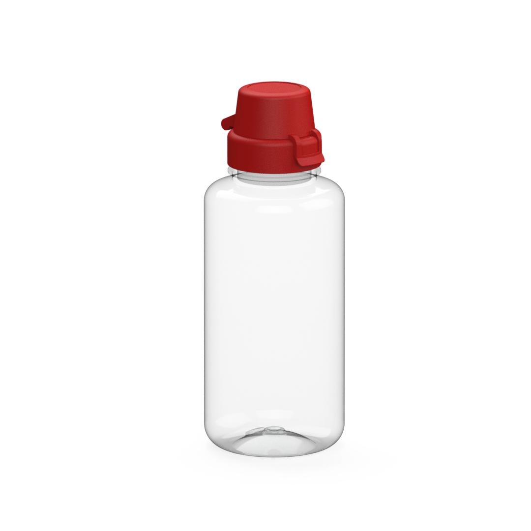 Trinkflasche „School“, 700 ml – Transparent / Rot