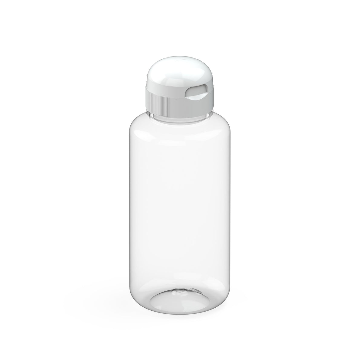 Trinkflasche „Sports“, 700 ml – Transparent / Weiß