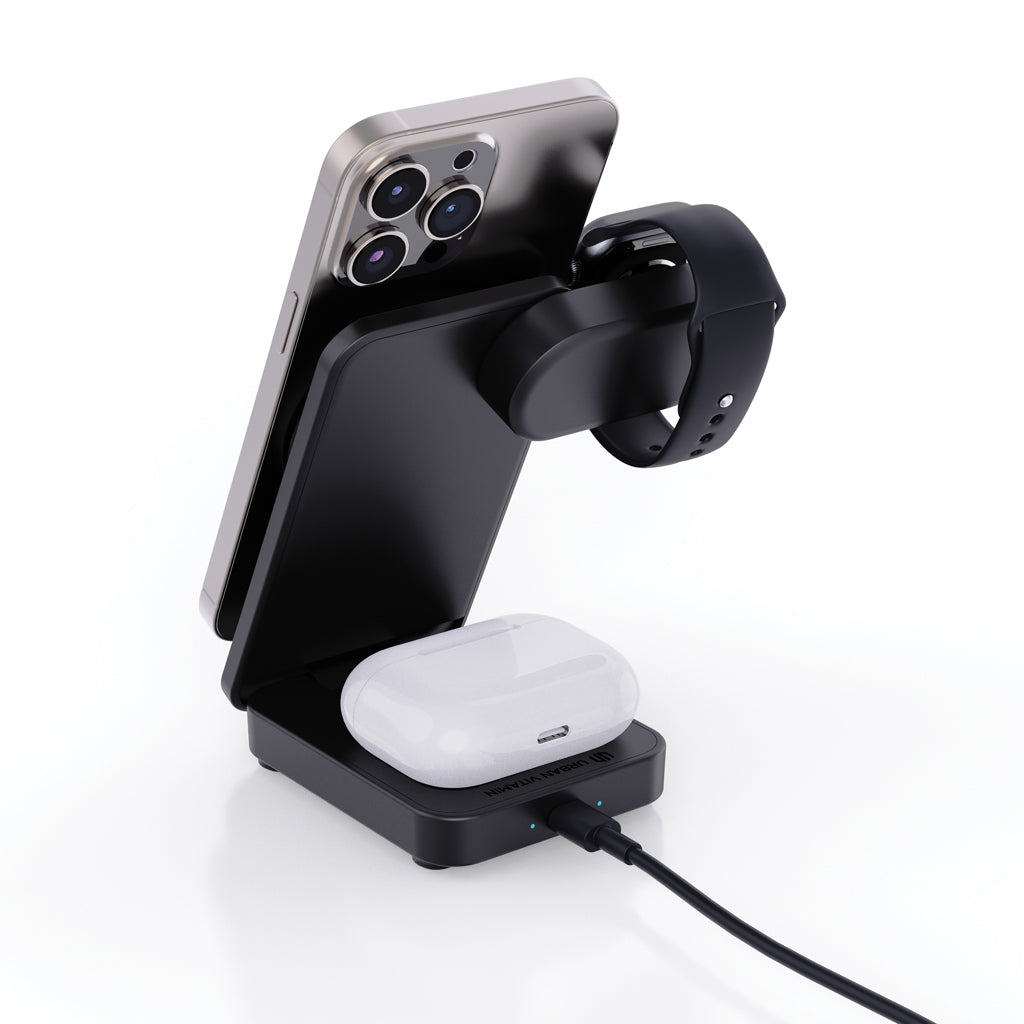 Urban Vitamin Arcadia 15W 3in1 Magnet-Charger aus RCS rABS