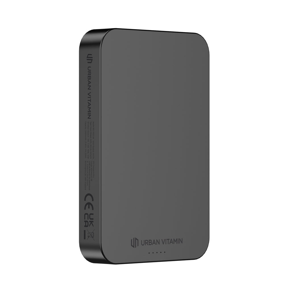 Urban Vitamin Compton 10000mAh Powerbank aus RCS Plastik/Alu – schwarz