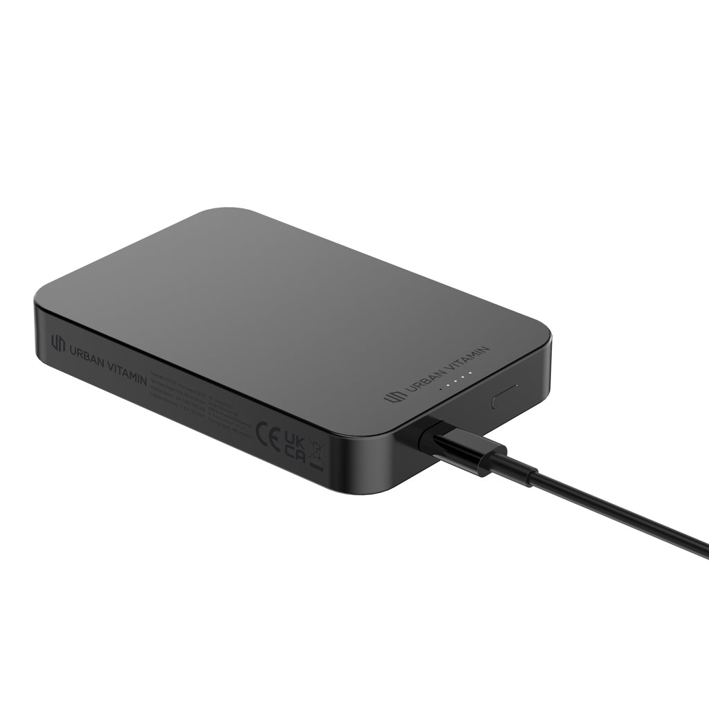 Urban Vitamin Compton 10000mAh Powerbank aus RCS Plastik/Alu – schwarz