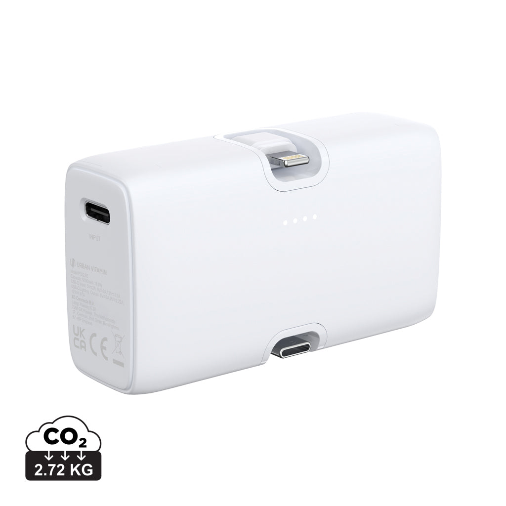 Urban Vitamin Los Angeles 20W Powerbank aus RCS rec. Plastik – weiß