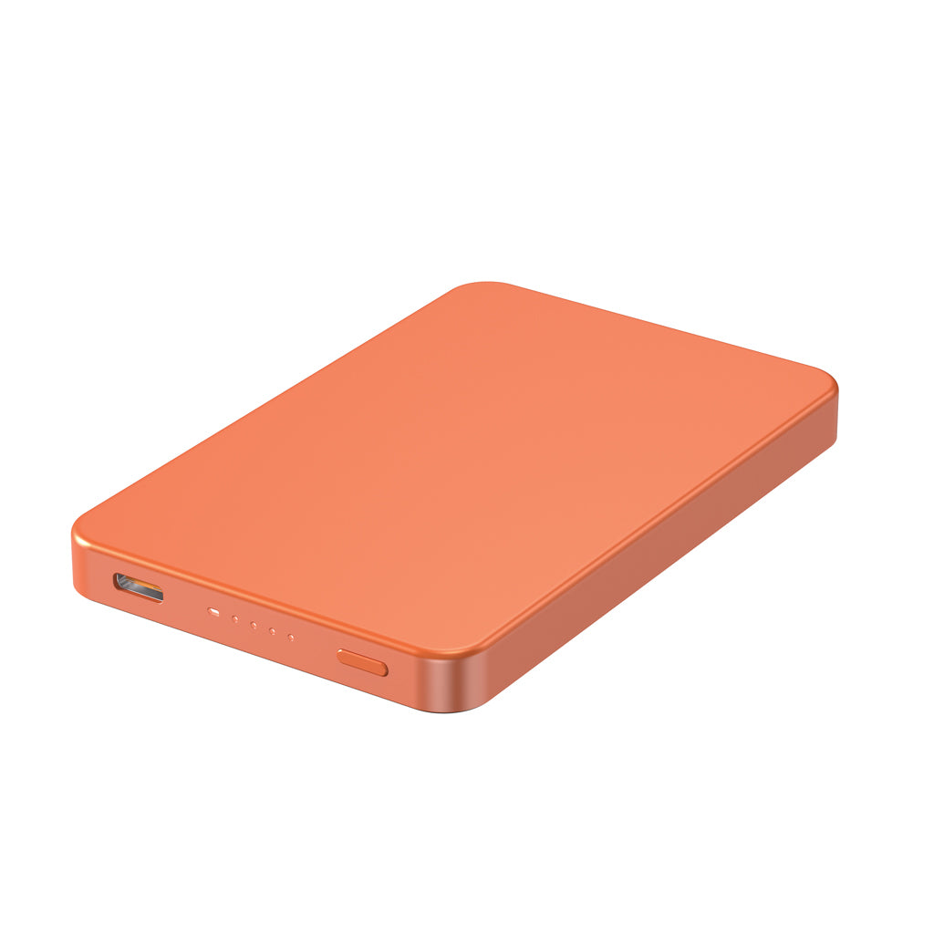 Urban Vitamin Marin 5.000mAh magnet. 15W Wireless Powerbank – orange