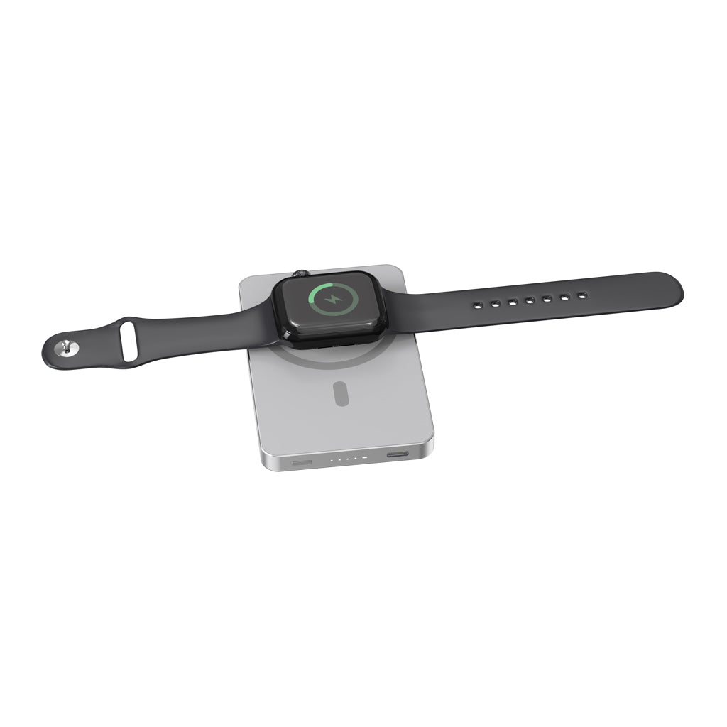 Urban Vitamin Marin 5.000mAh magnet. 15W Wireless Powerbank – silber