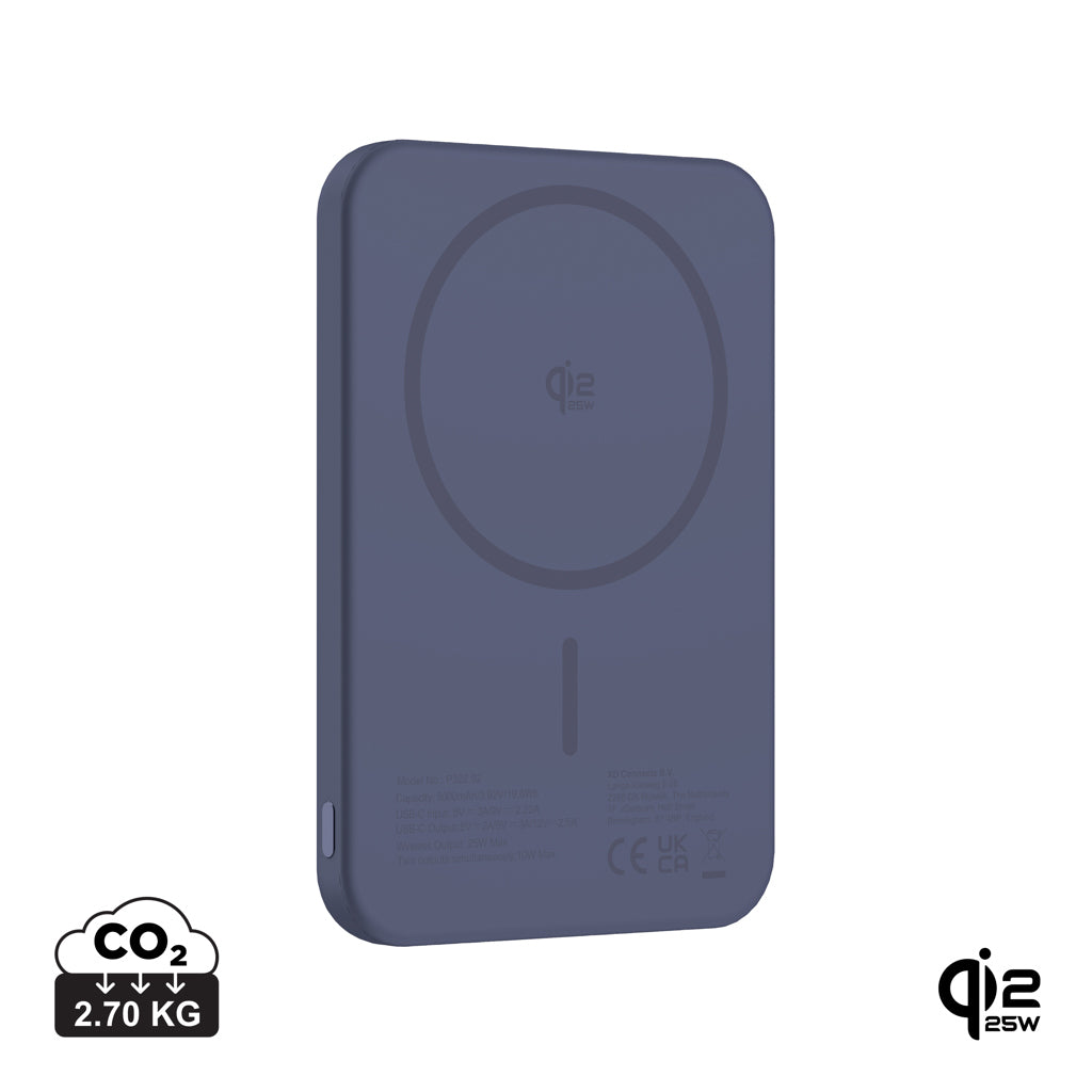 Urban Vitamin Pomona 5000mAh Qi2.2 25W magnetische Powerbank – blau