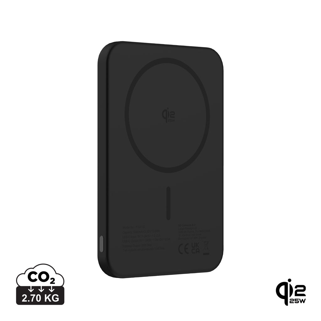 Urban Vitamin Pomona 5000mAh Qi2.2 25W magnetische Powerbank – schwarz