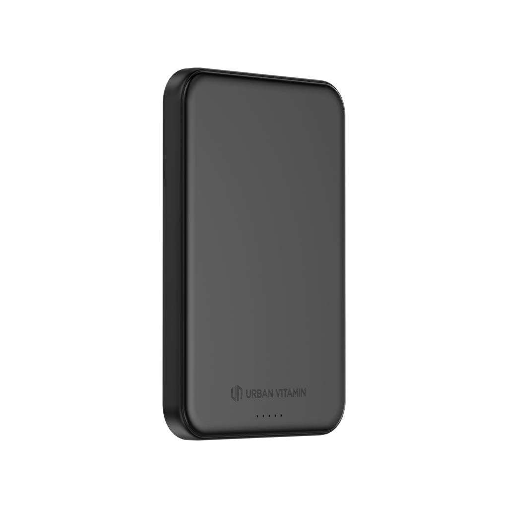 Urban Vitamin Pomona 5000mAh Qi2.2 25W magnetische Powerbank – schwarz
