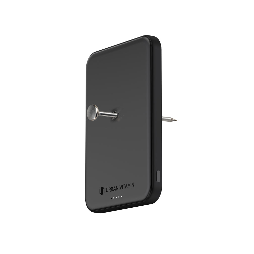 Urban Vitamin Pomona 5000mAh Qi2.2 25W magnetische Powerbank – schwarz
