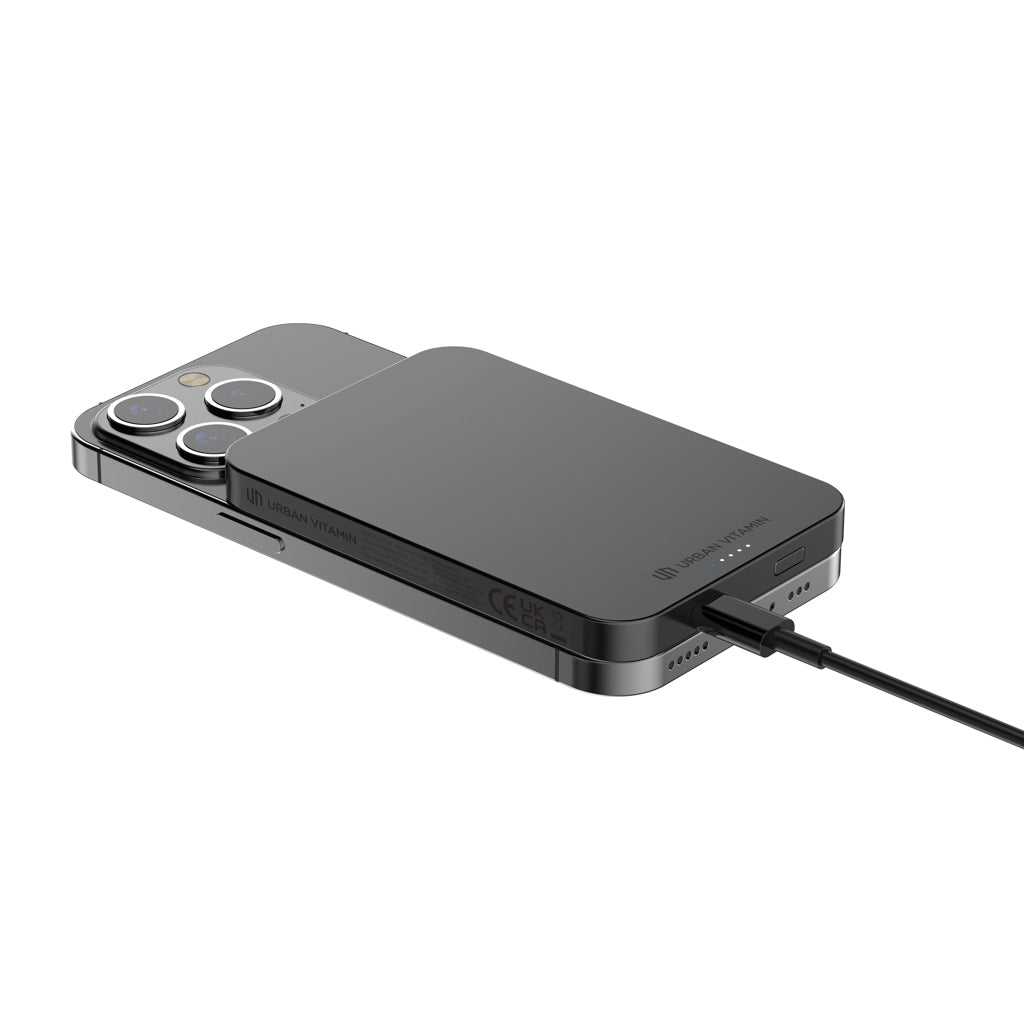 Urban Vitamin Richmond 5000mAh Powerbank aus RCS Plastik/Alu – schwarz