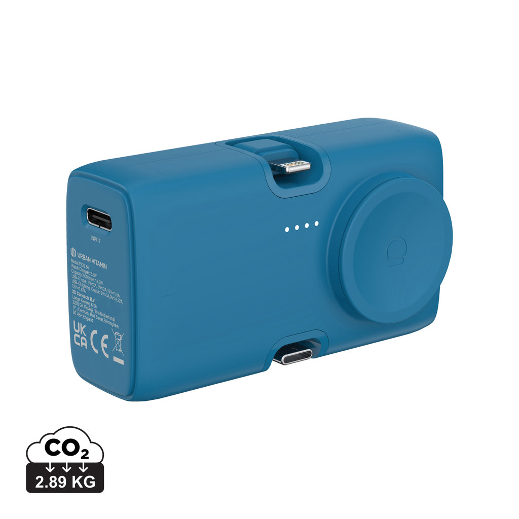 Urban Vitamin San Diego 20W PD RCS Powerbank & WatchCharger – blau