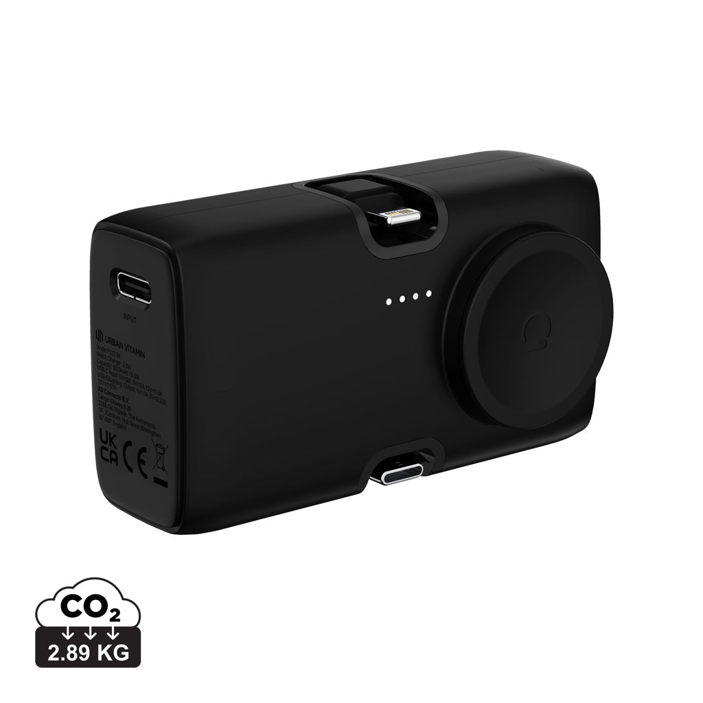 Urban Vitamin San Diego 20W PD RCS Powerbank & WatchCharger – schwarz