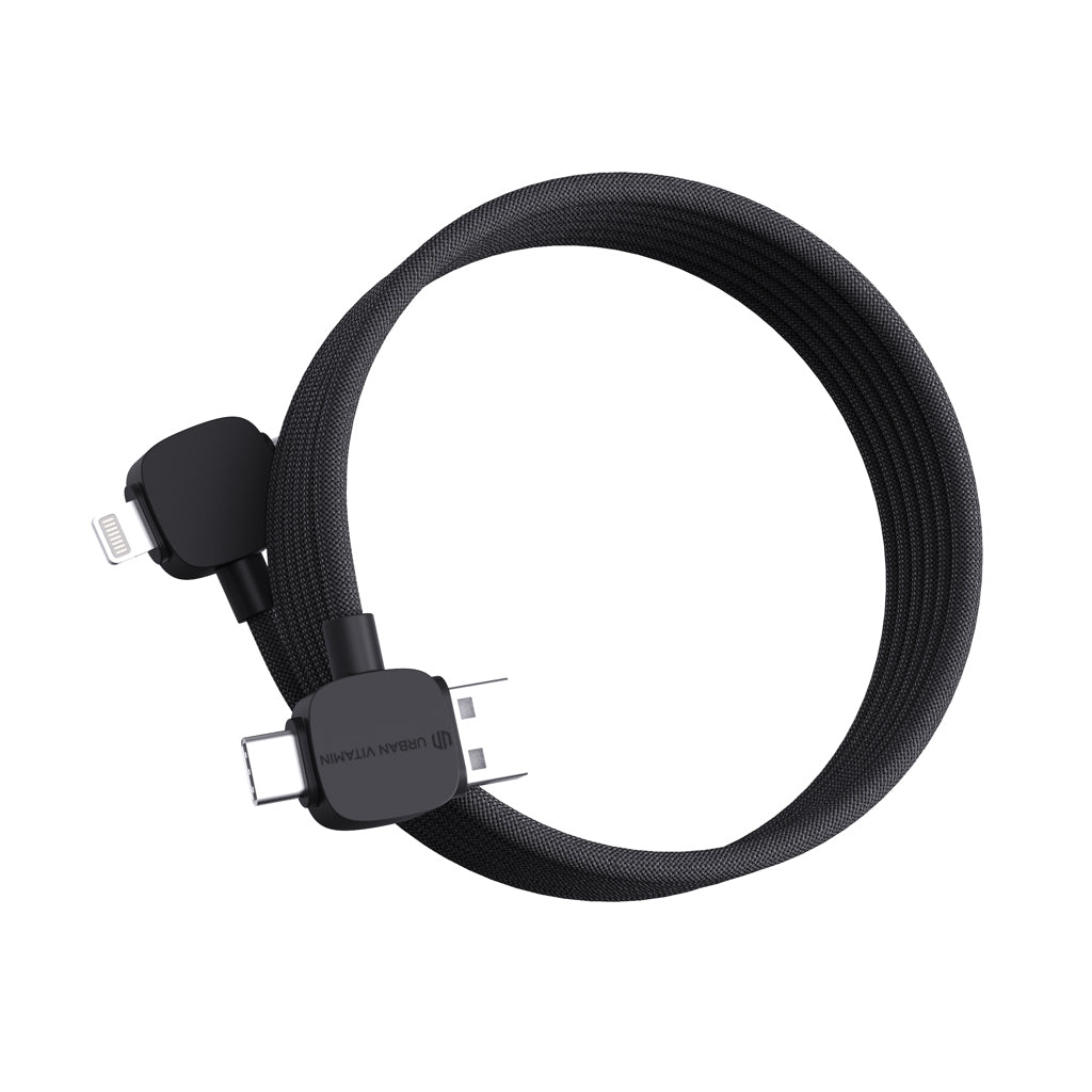 Urban Vitamin Stockton 65W magnet. Kabel RCS recyc. TPE/PET – schwarz