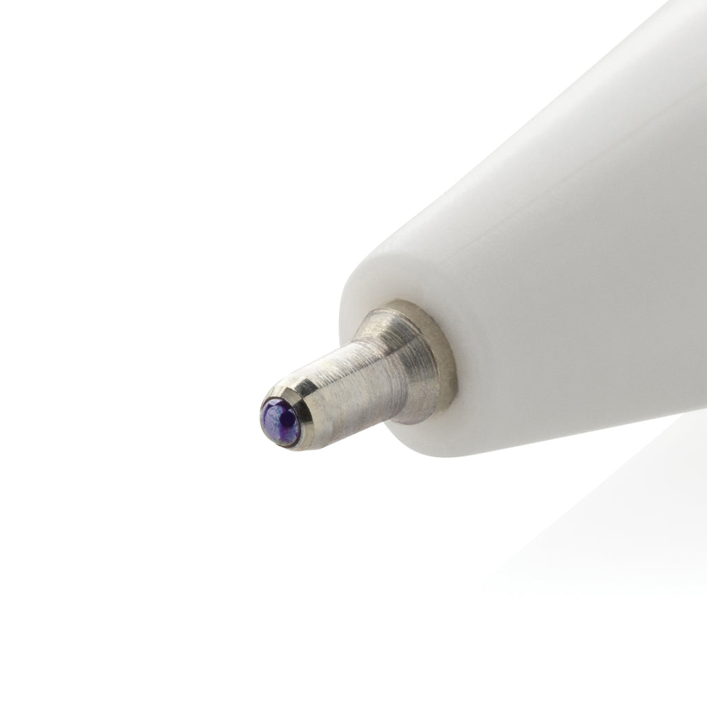 Vibe GRS-zertifizierter rABS-Stift mit Ultra-Glide-Tinte – weiß